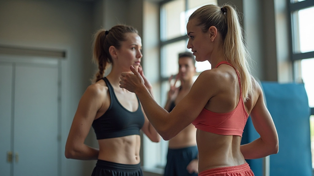 Basketball trainer working with athlete on conditioning and athletic performance